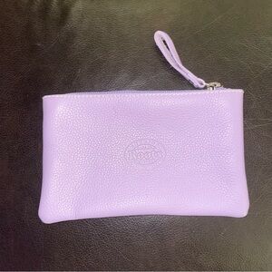Roots Pastel Purple Leather 7” Pouch